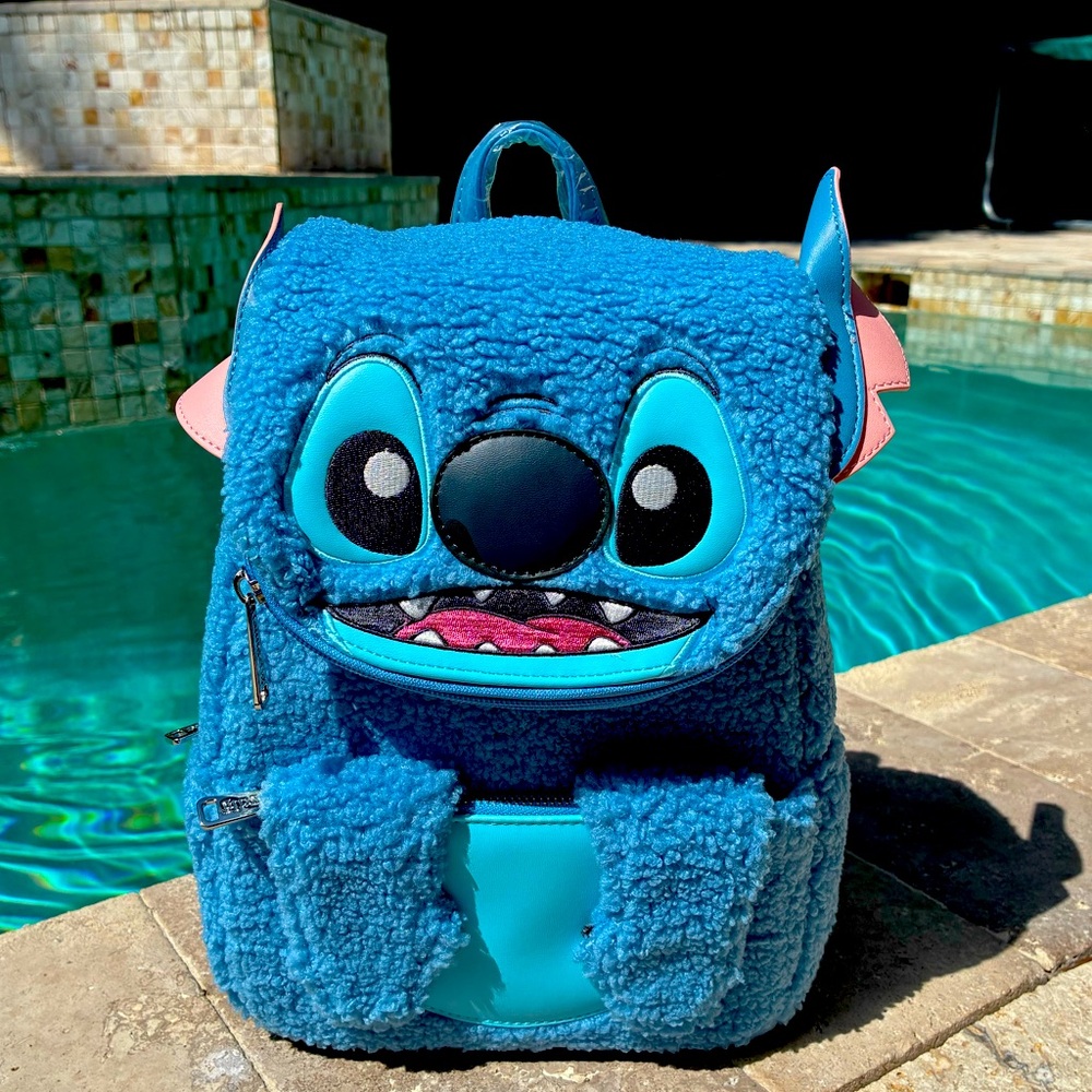 Loungefly Stitch Furry Backpack